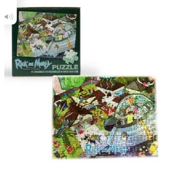 Rick morty puzzle new unused 300 pieces - Picture 1 of 3